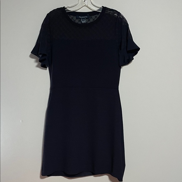 French Connection Navy Blue Dress With Pockets Size 8 - Picture 1 of 7